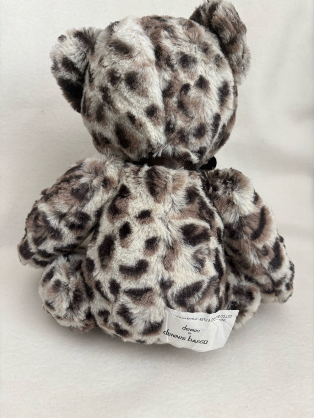 dennis basso Leopard-Print Plush Accessory in Brown and Cream - Picture 5 of 8